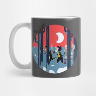 Halloween night in forest Mug